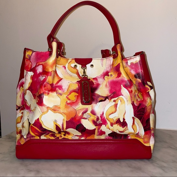 Floral Pring Leather Sharif Bag